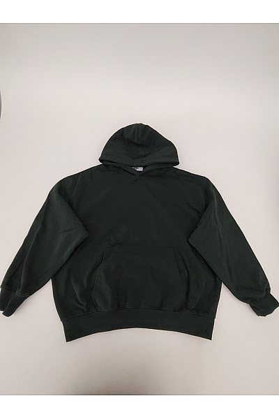 Def Pánská Bavlněná Oversized Mikina S Kapucí A Klokaní Kapsou Zelená Vel. M
