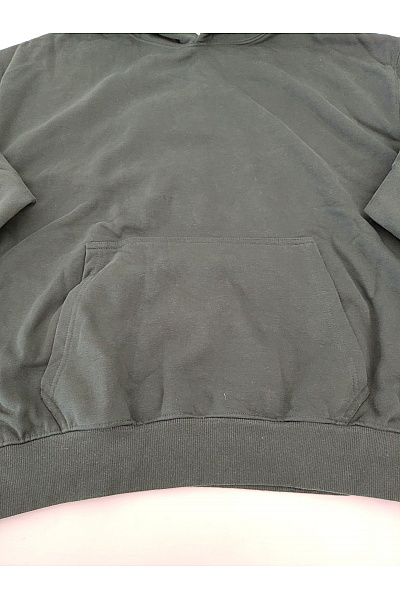 def Pánská bavlněná oversized mikina s kapucí a klokaní kapsou zelená Vel. M | def | obrázek 2
