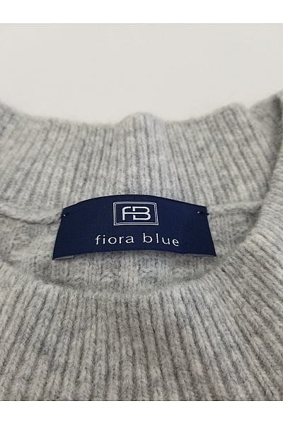 fiora blue Šedý pletený oversized pulovr s kapsami Vel. IT 42 | fiora blue | obrázek 4
