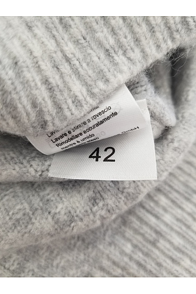 fiora blue Šedý pletený oversized pulovr s kapsami Vel. IT 42 | fiora blue | obrázek 6