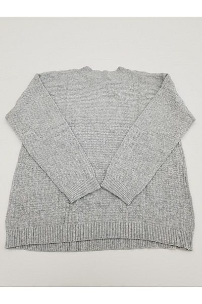 fiora blue Šedý pletený oversized pulovr s kapsami Vel. IT 42 | fiora blue | obrázek 7