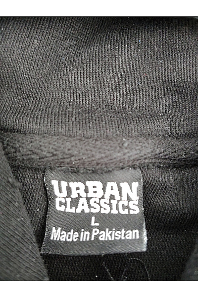 URBAN CLASSICS Pánská černá bavlněná mikina s kapucí a klokaní kapsou Velikost L | URBAN CLASSICS | obrázek 4
