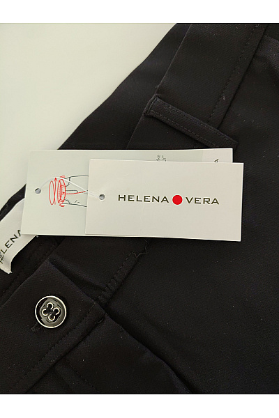HELENA VERA Černé dámské společenské kalhoty s kapsami Velikost DE 21 | HELENA VERA | obrázek 6