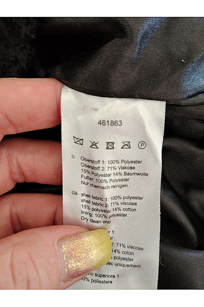 ALLROUNDER Černý elegantní zimní kabát s kapucí Velikost EU 36 | ALLROUNDER | obrázek 6