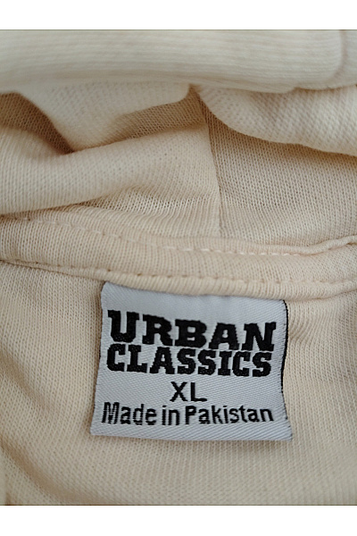 URBAN CLASSICS Béžová bavlněná oversized mikina s kapucí a klokaní kapsou Velikost XL | URBAN CLASSICS | obrázek 7