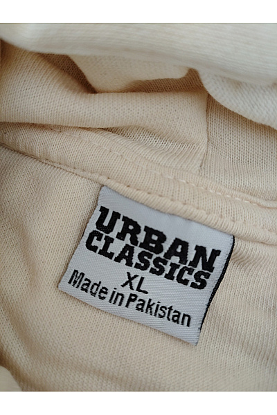 URBAN CLASSICS Béžová bavlněná oversized mikina s kapucí a klokaní kapsou Velikost XL | URBAN CLASSICS | obrázek 8