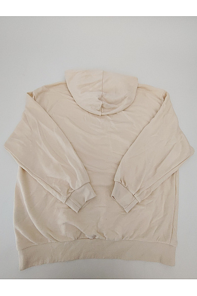 URBAN CLASSICS Béžová bavlněná oversized mikina s kapucí a klokaní kapsou Velikost XL | URBAN CLASSICS | obrázek 10