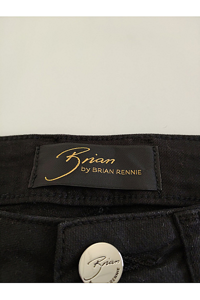 Brian Rennie Dámské černé bavlněné džíny rovné Vel. EU 34 | Brian Rennie | obrázek 6
