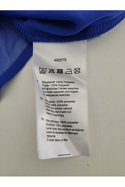 Alfredo Pauly Modrá elegantní společenská halenka s 3/4 rukávem a kamínky Vel. DE 40 | Alfredo Pauly | obrázek 9