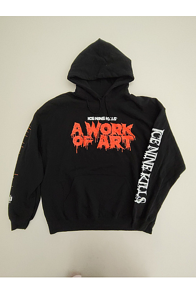 Gildan Černá pánská mikina s kapucí a potiskem streetwear Vel. XXL | Gildan | obrázek 2