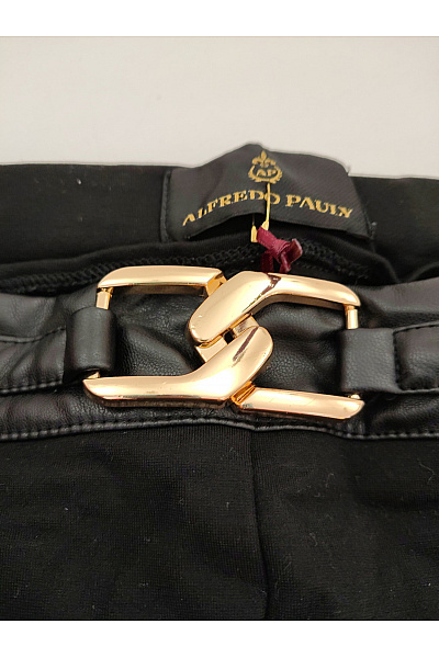 Alfredo Pauly Černé elegantní kalhoty s vysokým pasem a kapsami Velikost DE 44 | Alfredo Pauly | obrázek 6