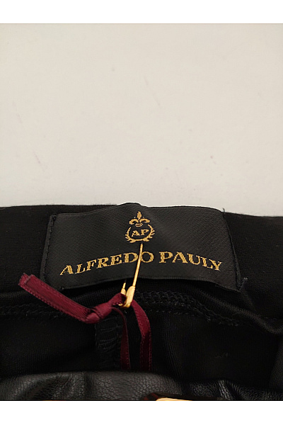 Alfredo Pauly Černé elegantní kalhoty s vysokým pasem a kapsami Velikost DE 44 | Alfredo Pauly | obrázek 8