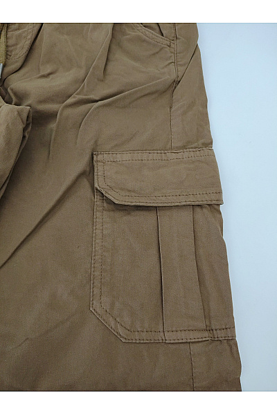 URBAN CLASSICS Hnědé bavlněné cargo jogger kalhoty s kapsami Velikost S | URBAN CLASSICS | obrázek 2