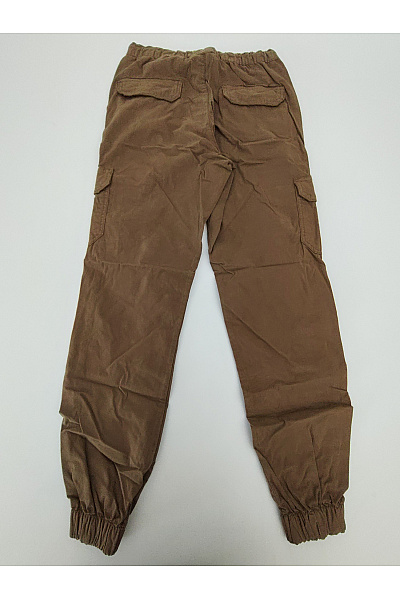 URBAN CLASSICS Hnědé bavlněné cargo jogger kalhoty s kapsami Velikost S | URBAN CLASSICS | obrázek 7