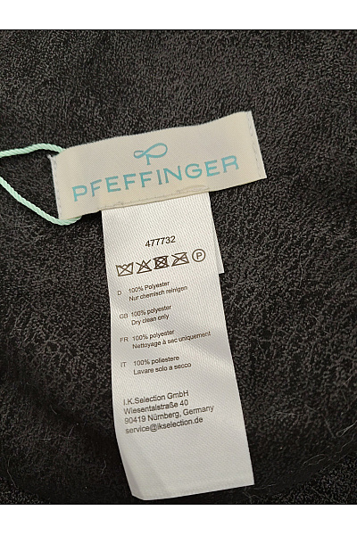 PFEFFINGER Černá zimní bunda s leopardím vzorem oversize Vel. DE 42 | PFEFFINGER | obrázek 9