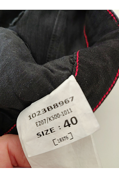 2Y PREMIUM Černé pánské džíny s dírami a potiskem Velikost EU 40 | 2Y PREMIUM | obrázek 6