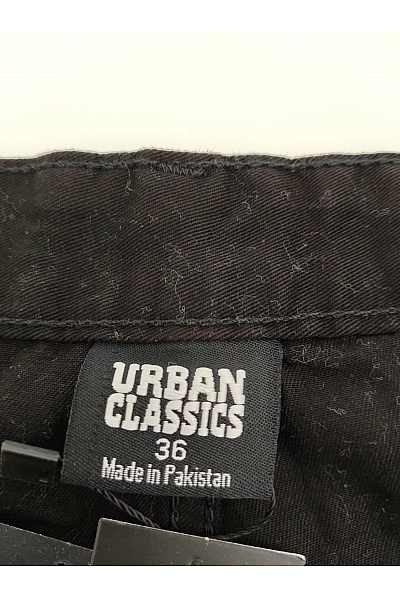 URBAN CLASSICS Pánské černé bavlněné kapsáče s kapsami Vel. EU 36 | URBAN CLASSICS | obrázek 4