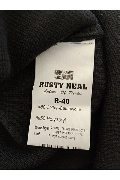 RUSTY NEAL Černá pánská společenská vesta bez rukávů se zapínáním Velikost XXL | RUSTY NEAL | obrázek 7