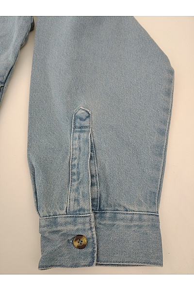 URBAN CLASSICS Modrá denimová košilová bunda oversize Velikost XL | URBAN CLASSICS | obrázek 4