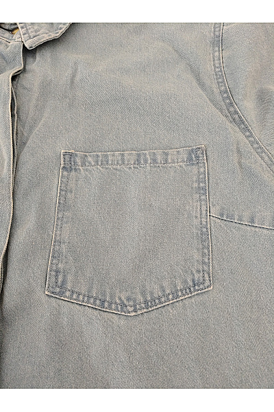URBAN CLASSICS Modrá denimová košilová bunda oversize Velikost XL | URBAN CLASSICS | obrázek 5