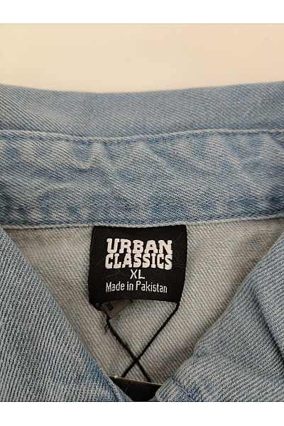 URBAN CLASSICS Modrá denimová košilová bunda oversize Velikost XL | URBAN CLASSICS | obrázek 6