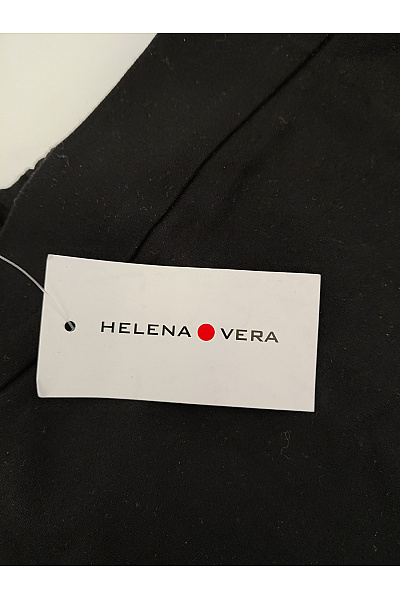 HELENA VERA Černé elegantní společenské kalhoty s pružným pasem Vel. DE 24 | HELENA VERA | obrázek 5
