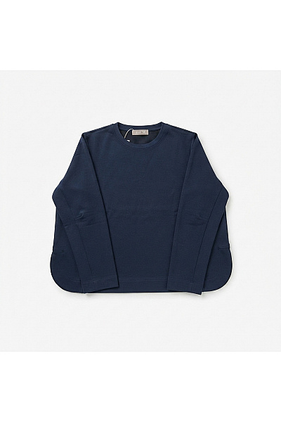 THOM By Thomas Rath Dámská modrá mikina crewneck oversized bez potisku Vel. DE 48 | THOM By Thomas Rath | obrázek 2