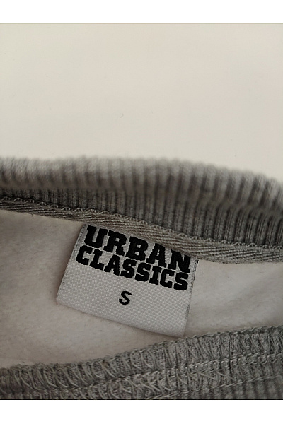 URBAN CLASSICS Dámská bavlněná mikina crewneck šedobílá Velikost S | URBAN CLASSICS | obrázek 5
