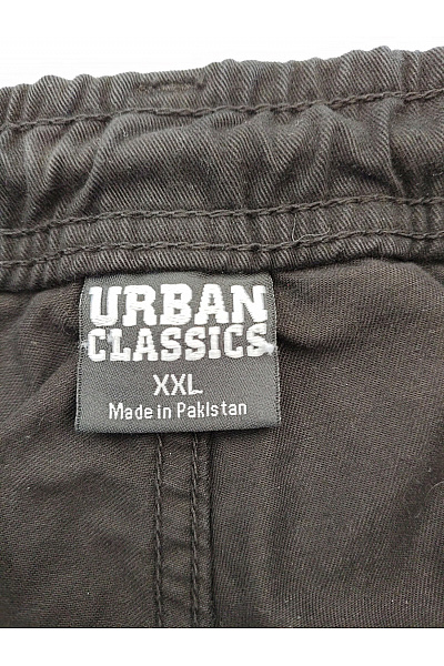 URBAN CLASSICS Pánské černé bavlněné cargo tepláky s kapsami Vel. XXL | URBAN CLASSICS | obrázek 7