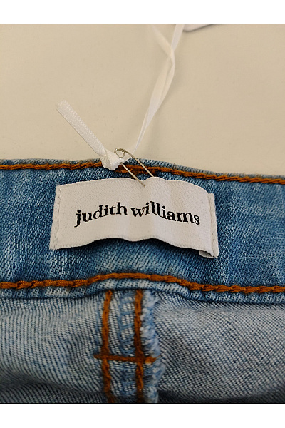 Judith Williams Dámské modré bavlněné džíny s vysokým pasem a sepraným efektem Vel. DE 24 | Judith Williams | obrázek 7