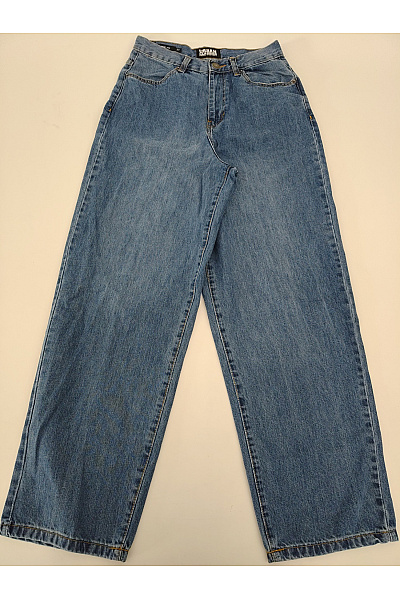 URBAN CLASSICS Dámské Modré Džíny S Vysokým Pasem Wide Leg Velikost US 30