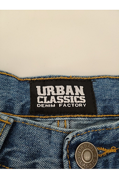 URBAN CLASSICS Dámské modré džíny s vysokým pasem wide leg Velikost US 30 | URBAN CLASSICS | obrázek 3