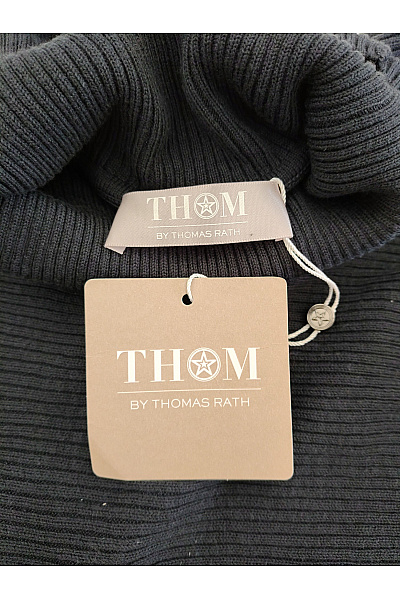 THOM By Thomas Rath Černý bavlněný rolák s dlouhým rukávem crop Vel. DE 36 | THOM By Thomas Rath | obrázek 7