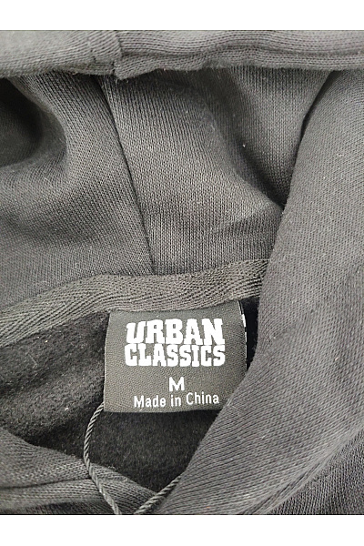 URBAN CLASSICS Dámská bavlněná crop mikina s kapucí černobílá Vel. M | URBAN CLASSICS | obrázek 5