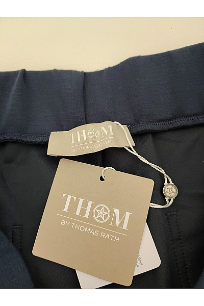 THOM By Thomas Rath Černé dámské kalhoty s širokými nohavicemi a kapsami Velikost DE 22 | THOM By Thomas Rath | obrázek 4