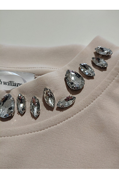 Judith Williams Dámská růžová mikina s kamínky crewneck Velikost DE 38 | Judith Williams | obrázek 3