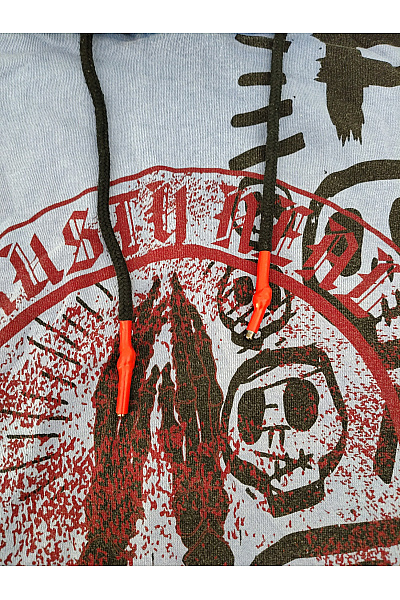 RUSTY NEAL Pánská modrá mikina s kapucí a potiskem streetwear Vel. L | RUSTY NEAL | obrázek 4