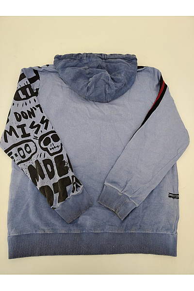 RUSTY NEAL Pánská modrá mikina s kapucí a potiskem streetwear Vel. L | RUSTY NEAL | obrázek 8