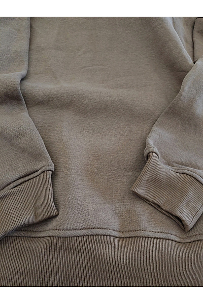 Pánská hnědá oversized mikina s kapucí Velikost S | Unimoda | obrázek 4