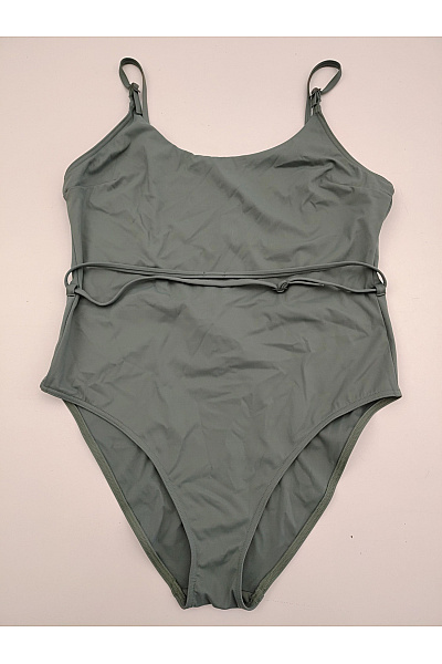 Calvin Klein Dámské jednodílné plavky khaki na zavazování Vel. XL | Calvin Klein | obrázek 2