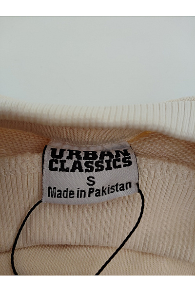 URBAN CLASSICS Béžové bavlněné tričkové šaty Velikost S | URBAN CLASSICS | obrázek 5