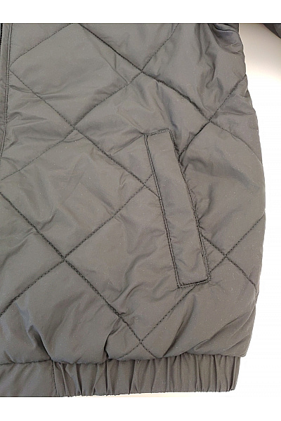 URBAN CLASSICS Pánská černá prošívaná bunda se zipem Vel. M | URBAN CLASSICS | obrázek 3