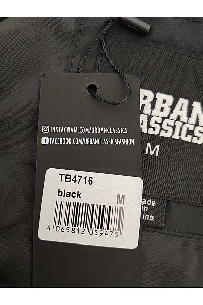 URBAN CLASSICS Pánská černá prošívaná bunda se zipem Vel. M | URBAN CLASSICS | obrázek 7