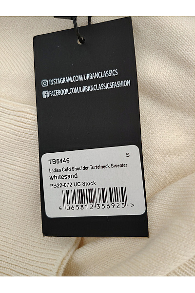 URBAN CLASSICS Béžový dámský oversized rolák Vel. S | URBAN CLASSICS | obrázek 6