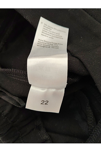 HELENA VERA Černé široké elegantní společenské kalhoty Vel. DE 22 | HELENA VERA | obrázek 8
