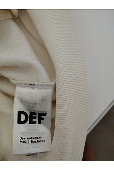 def Béžová bavlněná mikina na zip s kapucí oversized Velikost M | def | obrázek 10