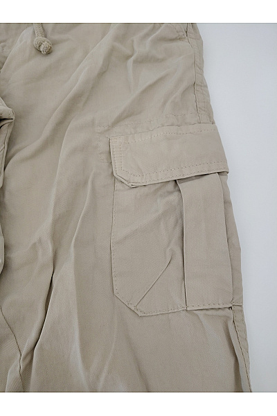 URBAN CLASSICS Béžové bavlněné cargo kalhoty jogger s kapsami Velikost M | URBAN CLASSICS | obrázek 2