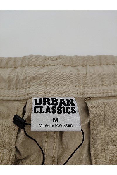 URBAN CLASSICS Béžové bavlněné cargo kalhoty jogger s kapsami Velikost M | URBAN CLASSICS | obrázek 4