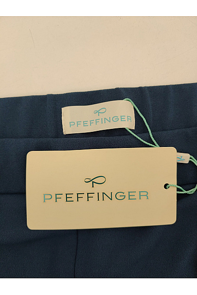 PFEFFINGER Modré široké kalhoty s vysokým pasem a kapsami Vel. DE 20 | PFEFFINGER | obrázek 8