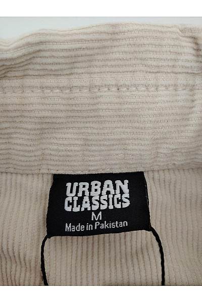 URBAN CLASSICS Béžová manšestrová košilová bunda Vel. M | URBAN CLASSICS | obrázek 5